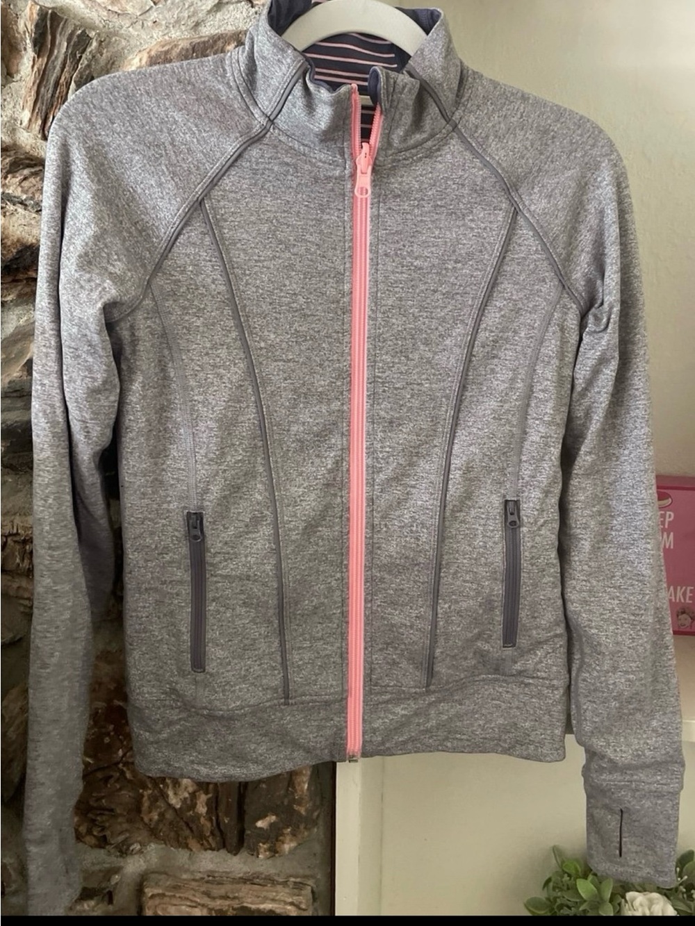 Ivivva by Lululemon Reversible Full-Zip Athletic Jacket Lulu Sz 10